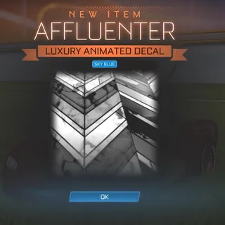Sky Blue Affluenter Decal - Jynxzi Twitch Drops
