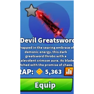 Devil Greatsword