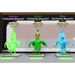 3x Chickanini Bananini LVL 70