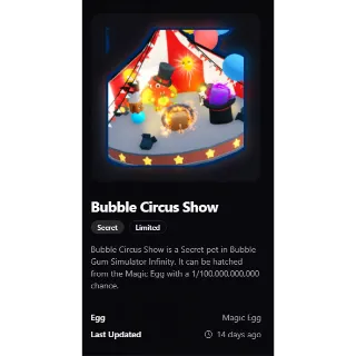 BUBBLE CIRCUS SHOW I BGSI