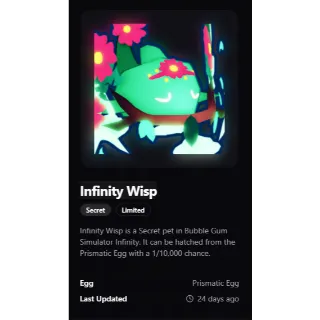 Infinity Wisp I BGSI