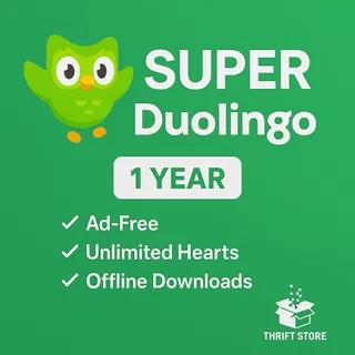Super Duolingo | 1 Year - All Devices