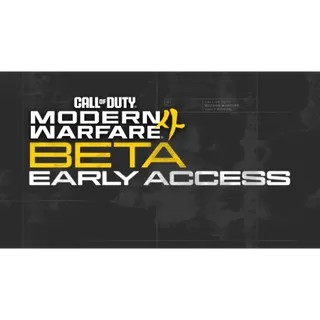 Call of duty Modern Warfare 4 Early Access Beta Code 