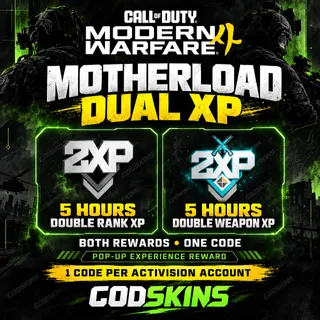 Dual XP – 5 Hours Rank + Weapon XP