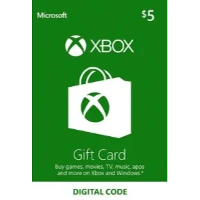 $5.00 USD Xbox Gift Card