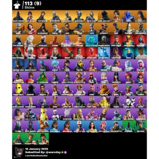 [PC/XBOX/PSN] 113 skins | Black Knight | Sparkle Specialist | The Reaper | Blue Squire | Royale Knight | Elite Agent | Mako |