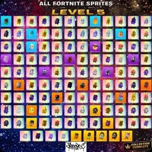 Fortnite Pick Any 5 sprites level 5 