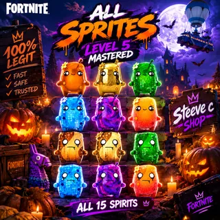 Fortnite All New 12 Sprites Level 5 Mastered