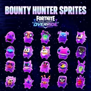 Fortnite All new 20 Bounty Hunter Sprites Level 5 Mastered 