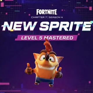Fortnite Crash Bandicot sprite Level 5 Mastered 