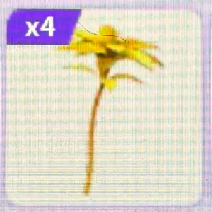 golden petunias x4