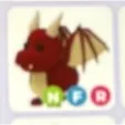 neon red dragon adopt me
