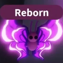 neon violet butterfly