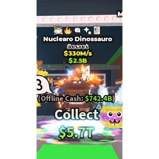 nuclearo dinosauro 330m/s