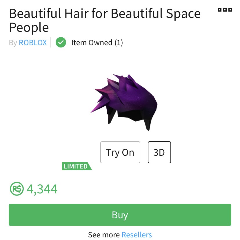 Collectibles Space Hair In Game Items Gameflip - purple beautiful hair roblox