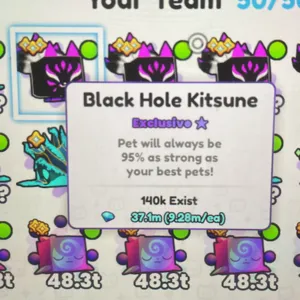 Black Hole Kitsune x4