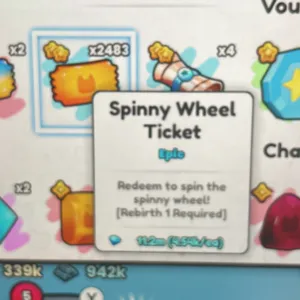 spin wheel ticket x2400