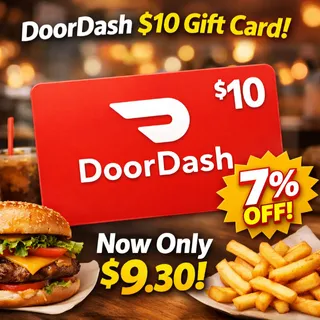 DoorDash Gift Cards 2x $10 | $20 Total | Instant Delivery