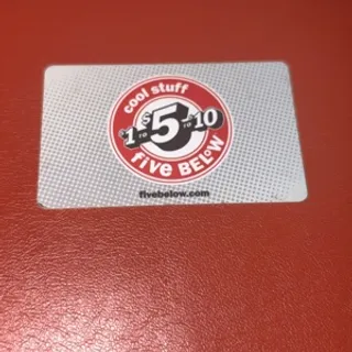 25$ Five below Gift Card