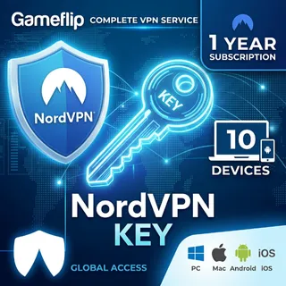 NordVPN Complete Service (PC, Android, Mac, iOS) 10 Devices, 1 Year - NordVPN Key 