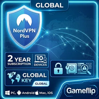NordVPN Standard VPN Service (PC, Android, Mac, iOS) (10 Devices, 2 Years) - NordVPN Key - GLOBAL