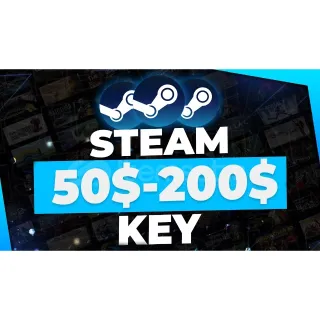 Steam 50$-200$ Key