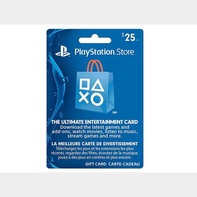 $25 playstation store gift card