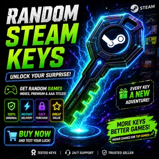 🔥🎮 RANDOM STEAM KEYS – UNLOCK YOUR SURPRISE! 🎮🔥