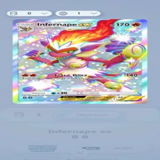 Pokemon Tcgp! Infernape Shiny Ex