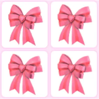 4x Heart Bow