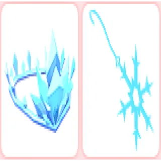 ICe Crown and Ice Earrings