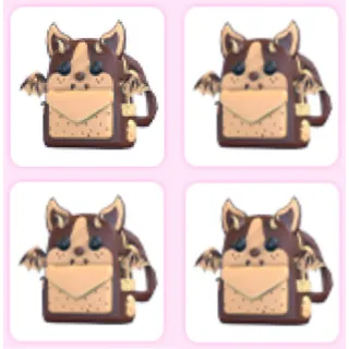 4x Chocolate Chip Bat Dragon Backpack