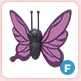 F Purple Butterfly