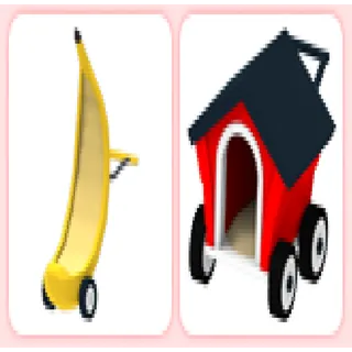 Banana and Dog House Stroller