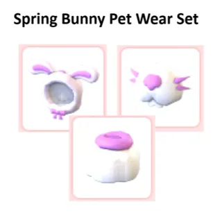 Spring Bunny Pet Wear Set
