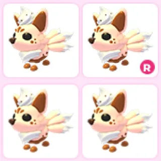 4x Latte Kitsune