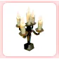 Halloween Black Victorian Candlestic Rattle