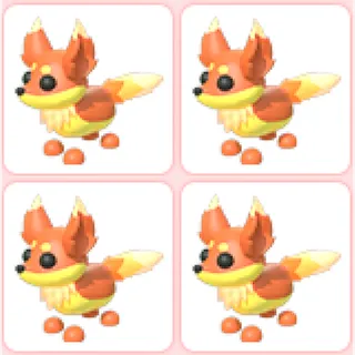 4x Flaming Fox