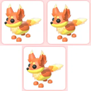 3x Flaming Fox