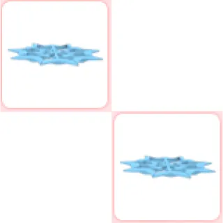 2x Snowflake Flying Disc
