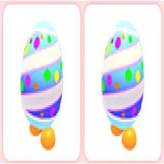 2x Striped Eggy