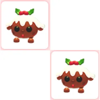 2x Christmas Pudding Pup