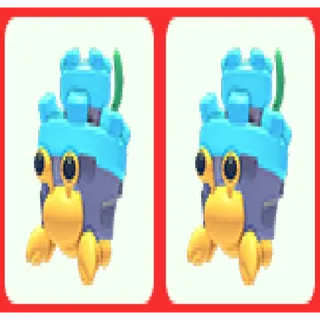 2x Castle Hermit Crab