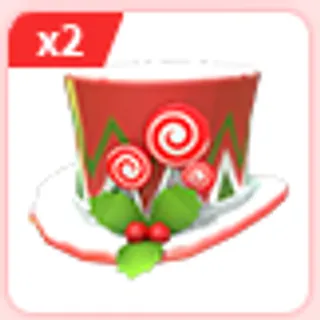 2x Festive Top Hat