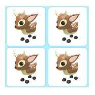 4x Fallow Deer