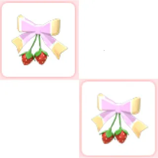 2x Strawberry Shortcake Bow