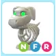 NFR Halloween White Skeleton Dog