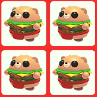 4x Burger Bear