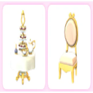Tea Party Set and Chair