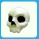 halloween white skull hat